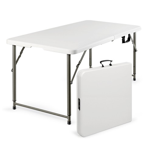 Folding table adjustable 4ft - folding,