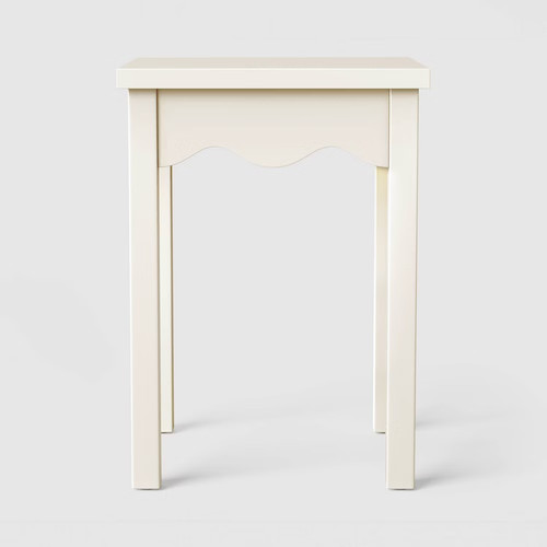 Wavy scallop side - scallop, white
